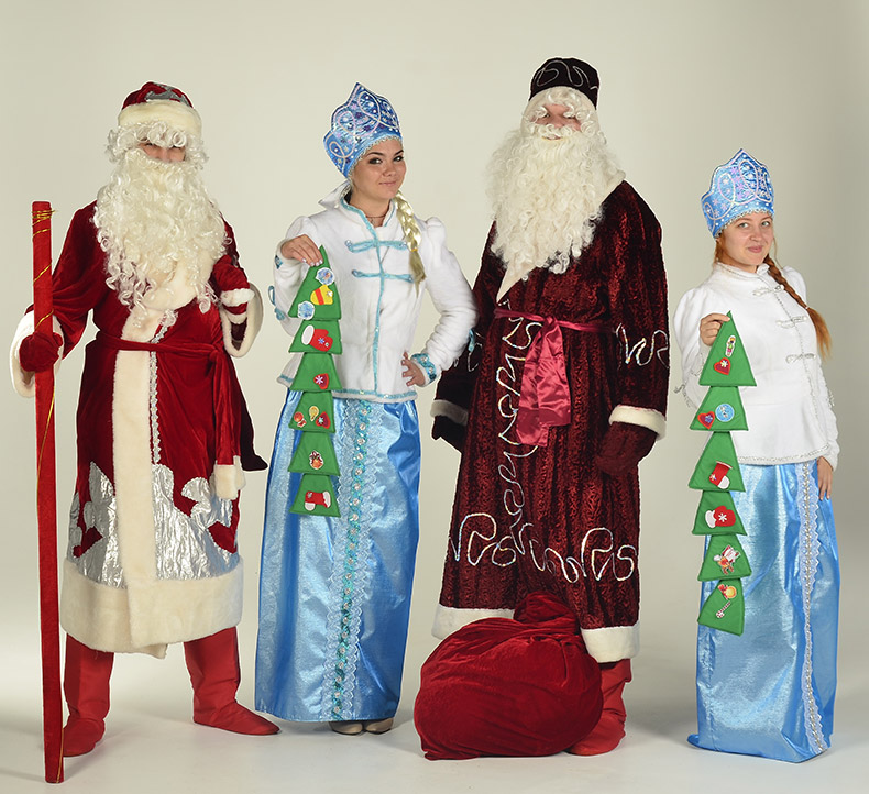 Дід Мороз і Снігуронька, Санта Клаус і Святий Миколай
